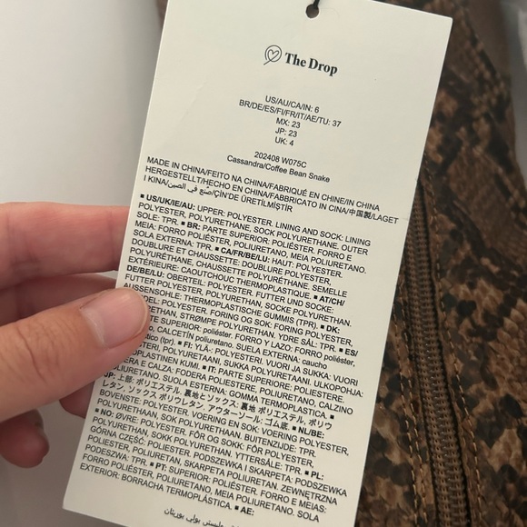 The Drop Cassandra Faux Snakeskin Knee-High Western Boots - Picture 6 of 11